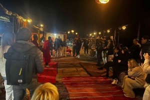 Depuis Marrakech : quad dans le désert, thé et dîner