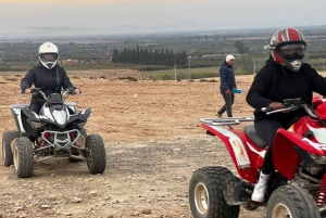 Depuis Marrakech : quad dans le désert, thé et dîner