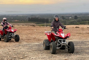 Depuis Marrakech : quad dans le désert, thé et dîner