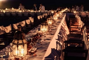 Marrakesch Agafay Wüstentour Kamelsonnenuntergang mit Dinner Show