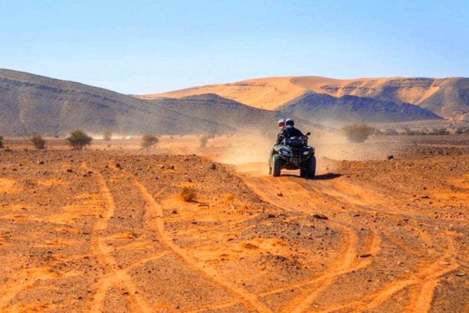 Marrakesz: Kolacja i quad na pustyni Agafay Stars & show