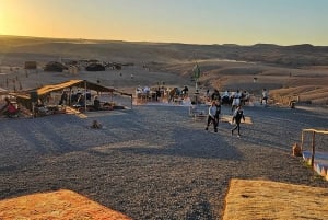 Marrakech: Dinner and Quad bike Desert Agafay Stars & show