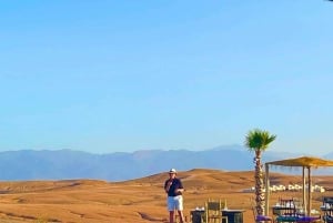Marrakech: Middag og quadbike Desert Agafay Stars & show