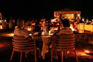 Marrakech: Diner en Quad fiets Woestijn Agafay Sterren & show