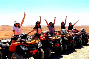 Marrakech: Diner en Quad fiets Woestijn Agafay Sterren & show