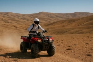 Marrakech: Diner en Quad fiets Woestijn Agafay Sterren & show