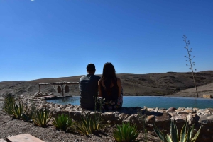 マラケシュ：アガファイ砂漠での夕食、ラクダ乗り、ショー付き