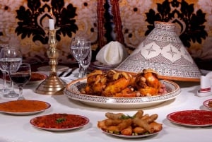 Marrakech: Middagsshow på restaurang Dar Essalam