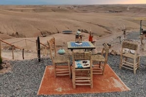 Marrakech: Quad e cammelli al tramonto e cena con spettacolo del fuoco