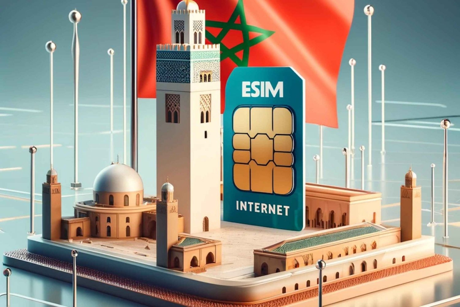 Marrakech : eSIM Internet Data 1GB to 50GB daily - 30 Days