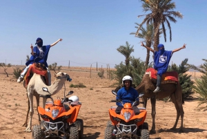 Marrakech: Excursión guiada en quad y paseo en camello con té