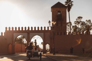 Les joyaux cachés de Marrakech : visite guidée vintage en side-car d'une heure et demie