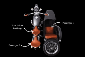 Les joyaux cachés de Marrakech : visite guidée vintage en side-car d'une heure et demie