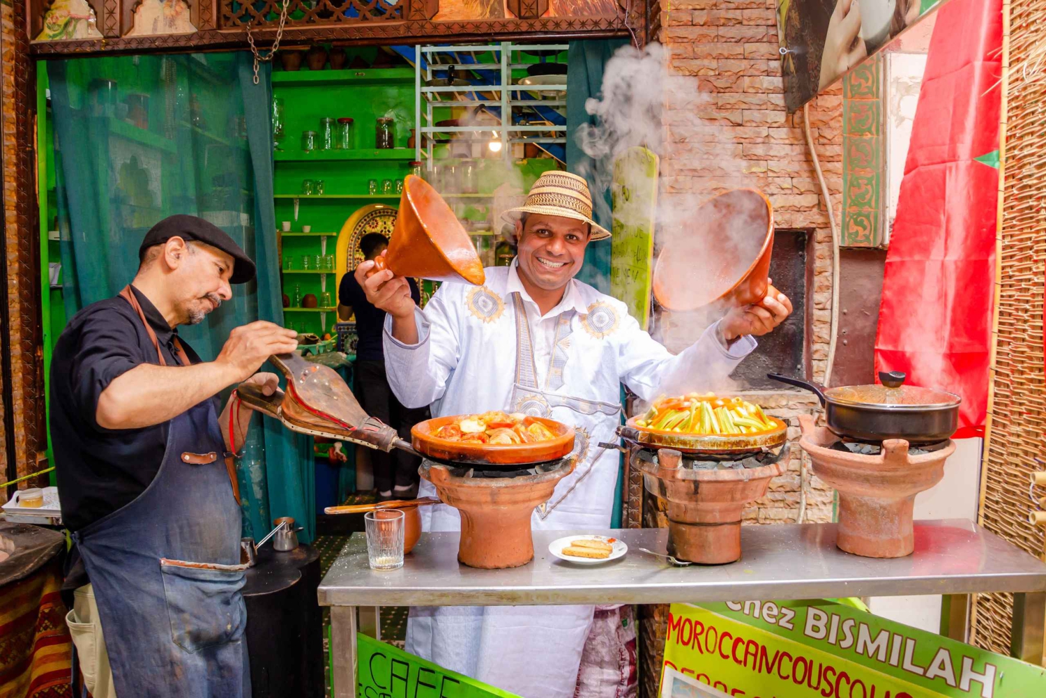Marrakech: Provsmakning av lokal mat med en guide
