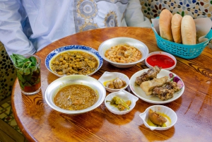 Marrakech: Provsmakning av lokal mat med en guide