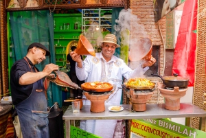Marrakech: Provsmakning av lokal mat med en guide