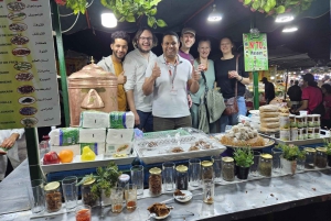 Marrakech: Provsmakning av lokal mat med en guide