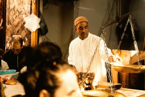 Marrakech: Provsmakning av lokal mat med en guide