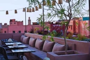 Marrakech : Visite de la médina : vue sur les toits et repas traditionnels