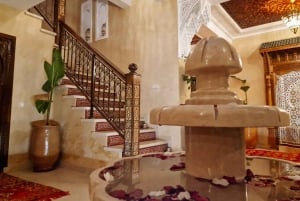 Marrakech : Visite de la médina : vue sur les toits et repas traditionnels