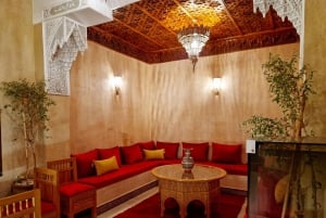 Marrakech : Visite de la médina : vue sur les toits et repas traditionnels