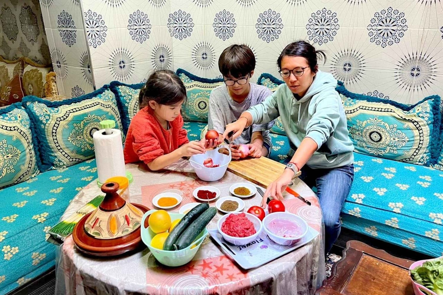 Marrakech - en matlagningskurs Matlagningskurs i det marockanska köket i ett lokalt hem