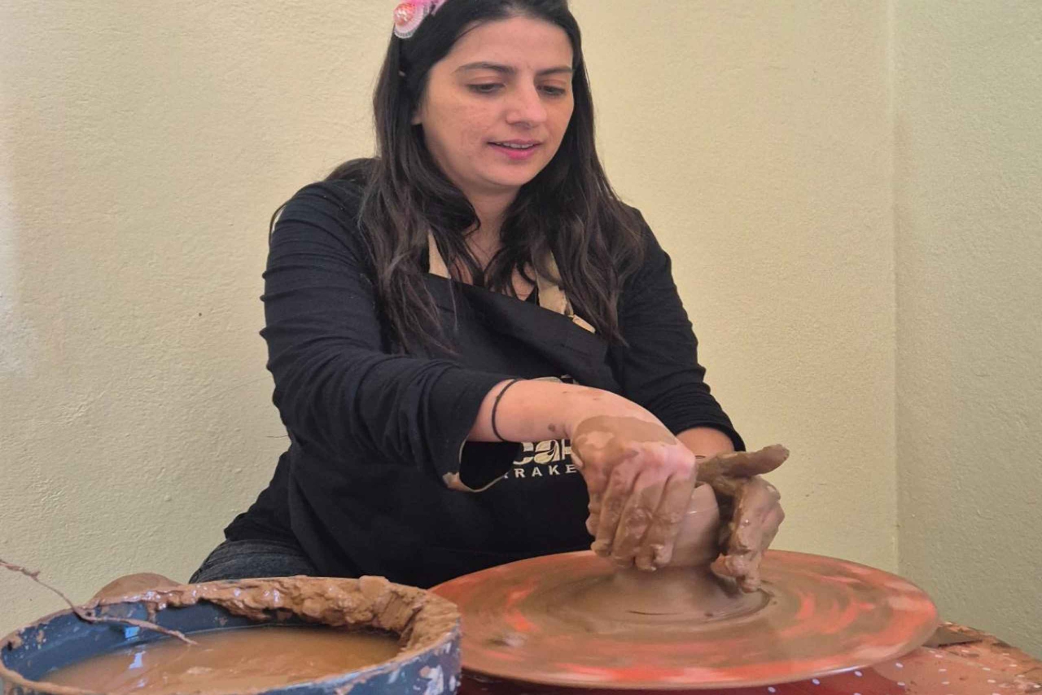 Marrakech: laboratorio di ceramica e tornitura con tè