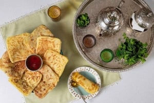 Marrakech: Marokkanske traditionelle crepes Msemen-brødkursus