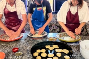 Marrakech: Marokkanske traditionelle crepes Msemen-brødkursus