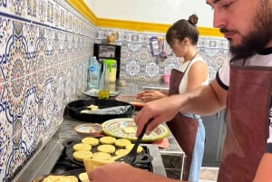 Marrakech: Marokkanske traditionelle crepes Msemen-brødkursus