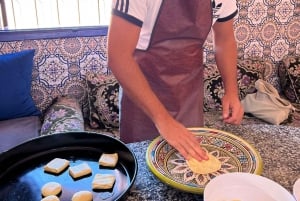 Marrakech: Marokkanske traditionelle crepes Msemen-brødkursus