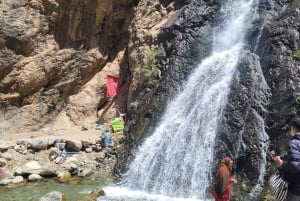 マラケシュ発：ウリカ渓谷の滝観光＆ランチ付きガイド付きハイキング