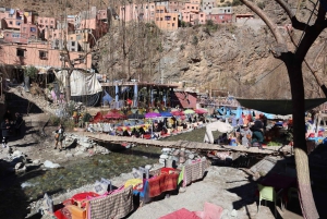 マラケシュ発：ウリカ渓谷の滝観光＆ランチ付きガイド付きハイキング