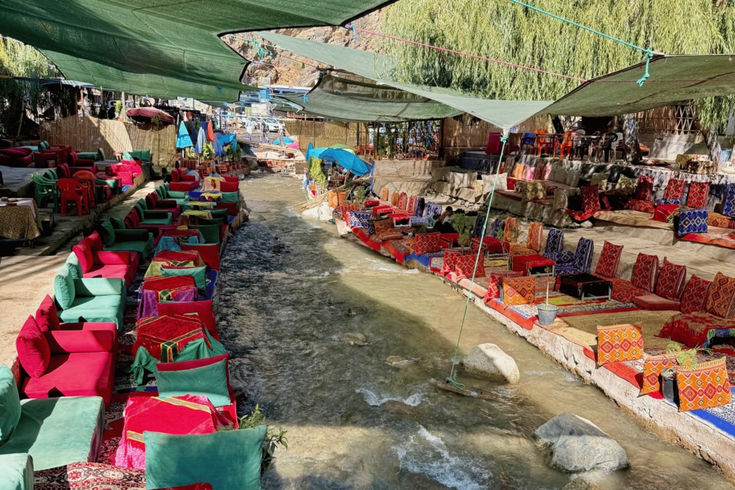 Marrakech : cascade de l'Ourika, montagnes de l'Atlas, poterie et déjeuner