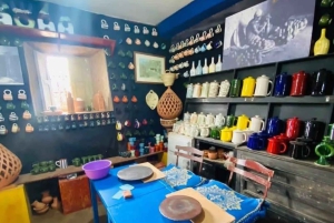 Marrakech : cascade de l'Ourika, montagnes de l'Atlas, poterie et déjeuner