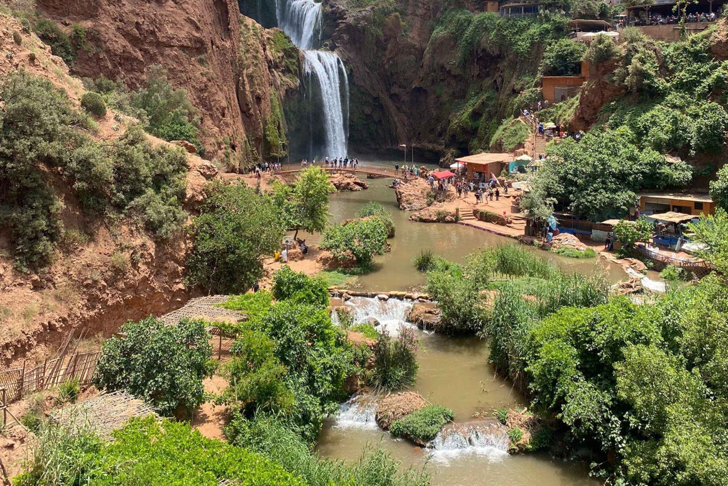 Marrakesh: Ouzoud-watervallen met lokale gids + optionele boottocht