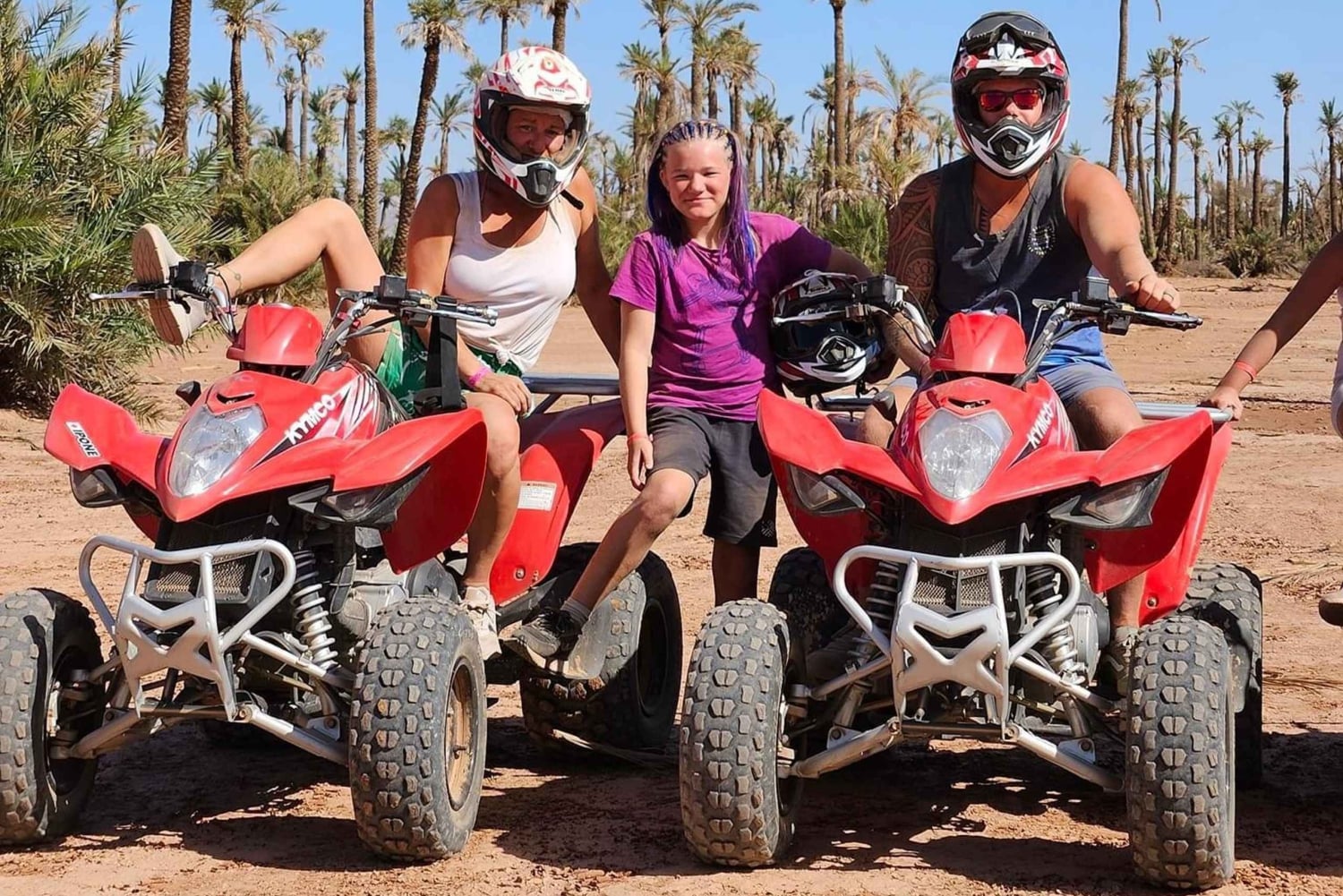 Marrakesz: Wycieczka quadem po gaju palmowym i pustyni Jbilat