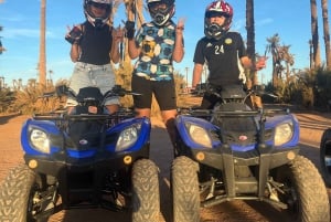 Marrakesz: Wycieczka quadem po gaju palmowym i pustyni Jbilat