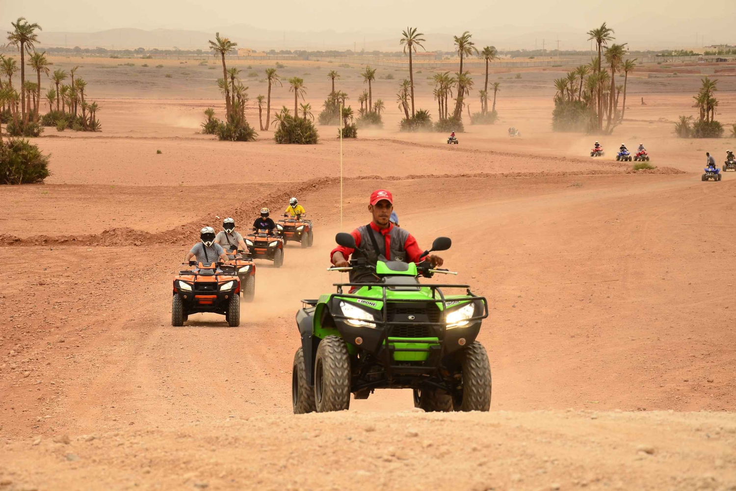 Marrakech : Visite guidée de la Palmeraie en quad avec pause thé