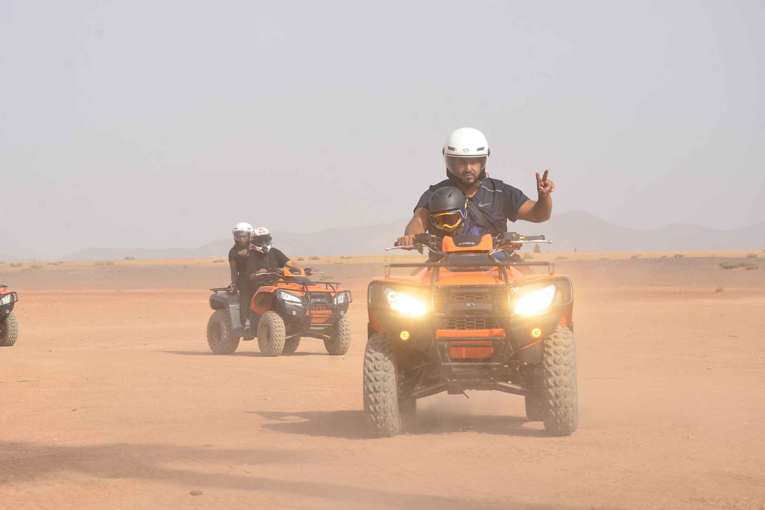 Marrakech : Visite guidée de la Palmeraie en quad avec pause thé
