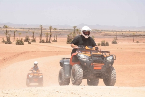 Marrakech: Guidad fyrhjulingstur i Palmeraie med tebjudning