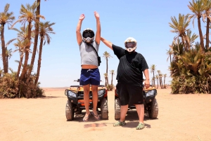 Marrakech : Visite guidée de la Palmeraie en quad avec pause thé