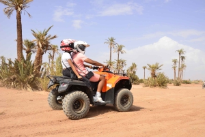 Marrakech : Visite guidée de la Palmeraie en quad avec pause thé
