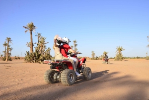 Marrakech : Visite guidée de la Palmeraie en quad avec pause thé