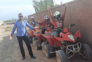 Marrakech: Palmeraie Quad Bike e tradizionale spa marocchina