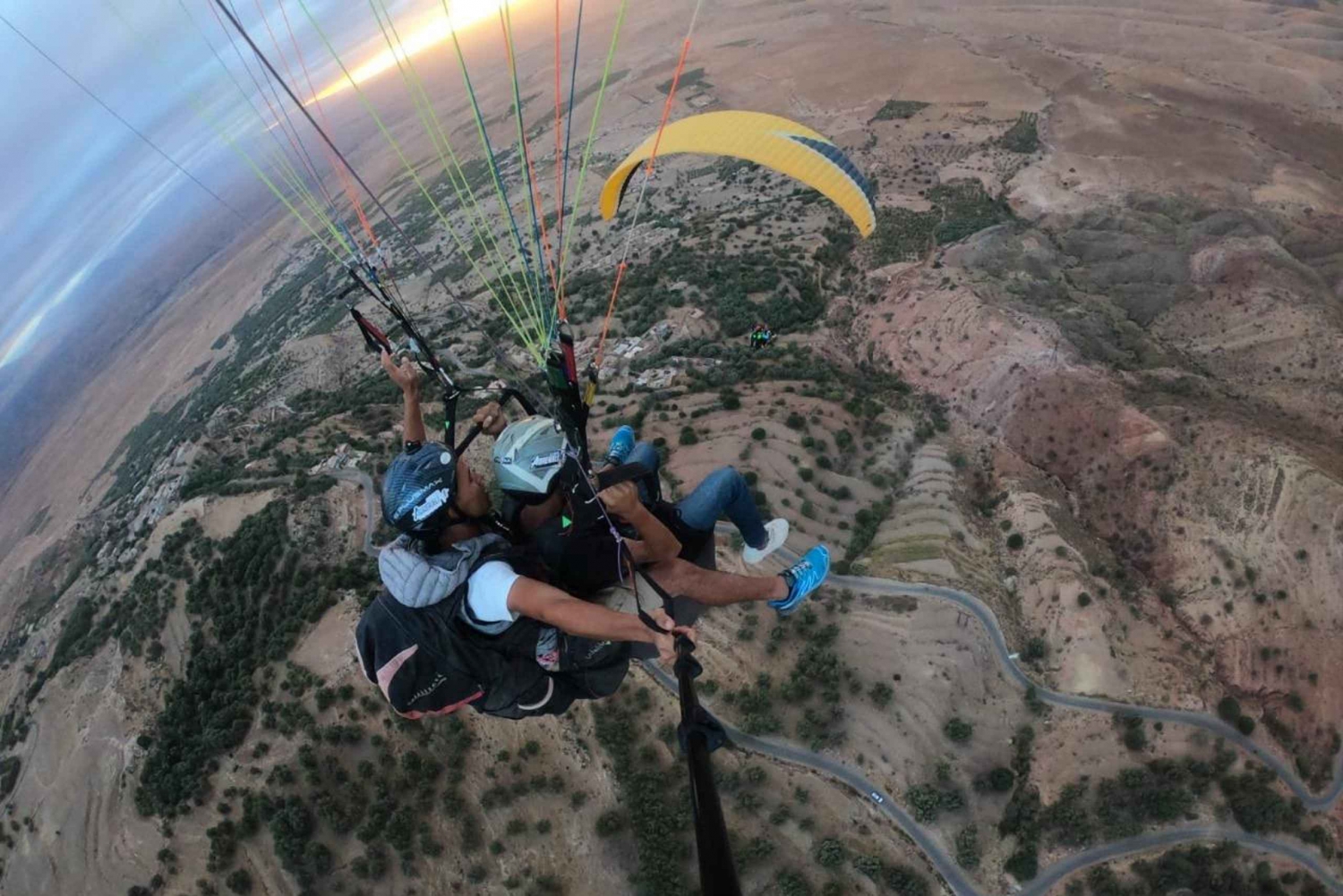 Marrakech: Paragliding flight over the Agafay desert and the High Atlas mountains