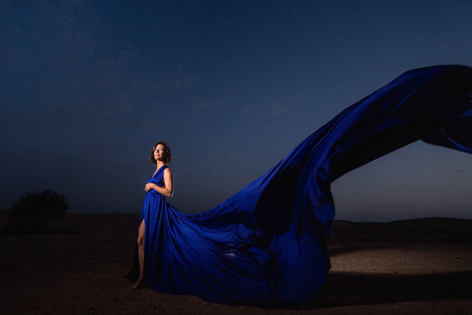 Marrakech: Fotosession i flygande klänning i Agafayöknen