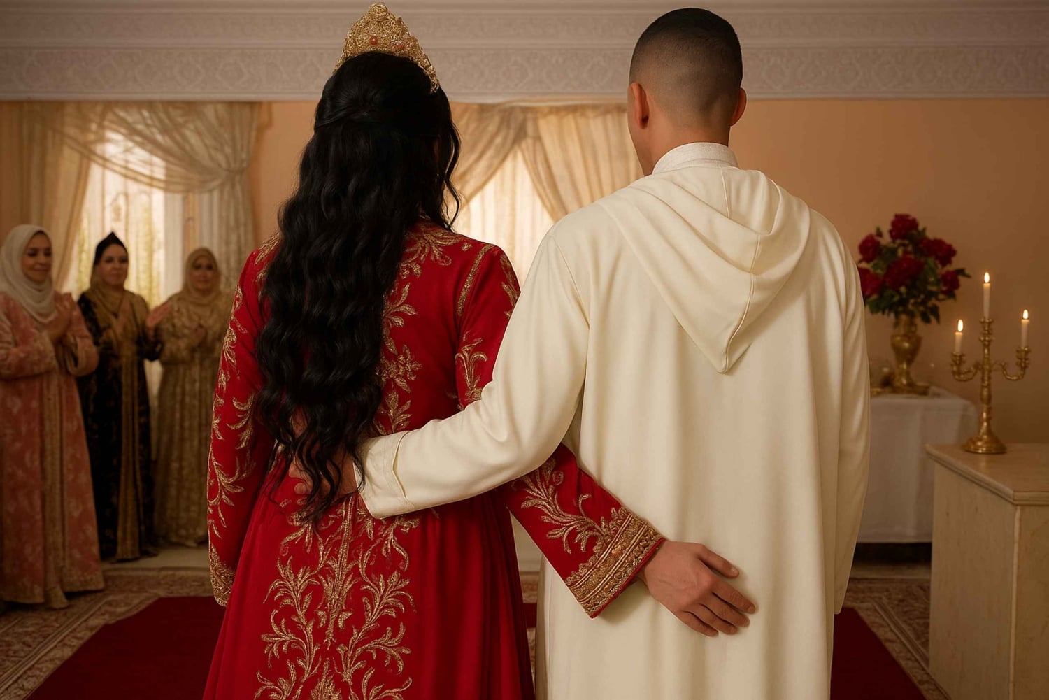 Marrakesh: Foto i tradisjonell marokkansk brudekjole