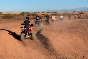 Marrakech: quad Adventure at the Dunes of the palmery desert