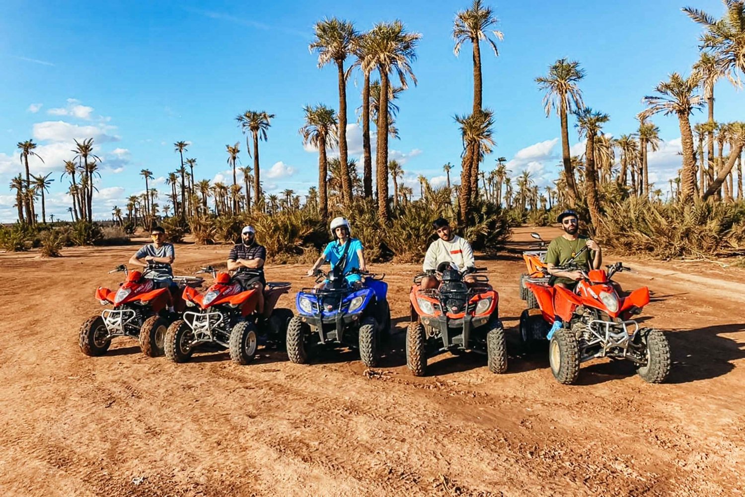 Marrakech: Quad tour naar Palm Oasis en Jbilat woestijn